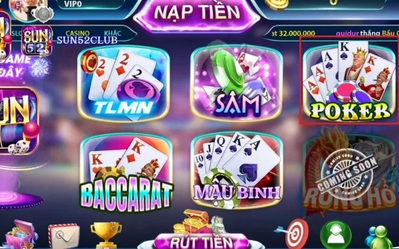 Nhận thưởng khi chơi bài Sun52: Kiếm tiền thật, thưởng khủng Nhận thưởng khi chơi bài Sun52: Kiếm tiền thật, thưởng khủng