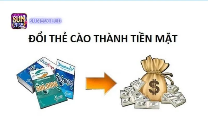Hình ảnh The Cao Doi Tien Mat Sun52 trong bài viết Thẻ cào đổi tiền mặt Sun52: Nạp tiền nhanh chóng, đơn giản. Thẻ cào đổi tiền mặt Sun52